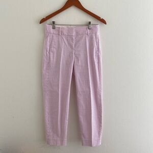 NWOT jcrew Cameron pant 2P in pink seersucker